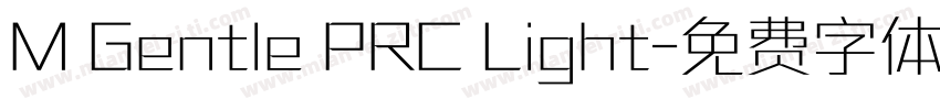 M Gentle PRC Light字体转换
